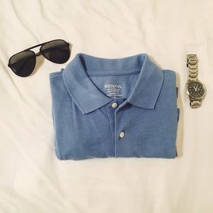 Merona Sky Blue Men’s Cotton Polo Size L